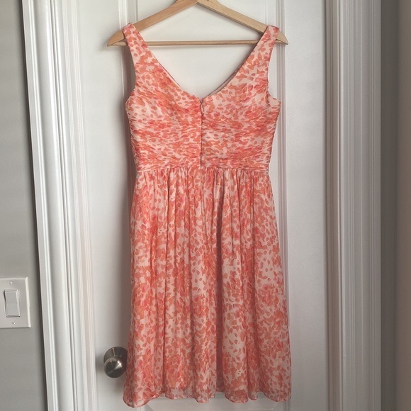 J.Crew Heidi coral / pink / peach dress, size 4 - Picture 2 of 6